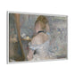Morisot, Berthe - Woman at Her Toilette (1880) - Matte Canvas, Framed