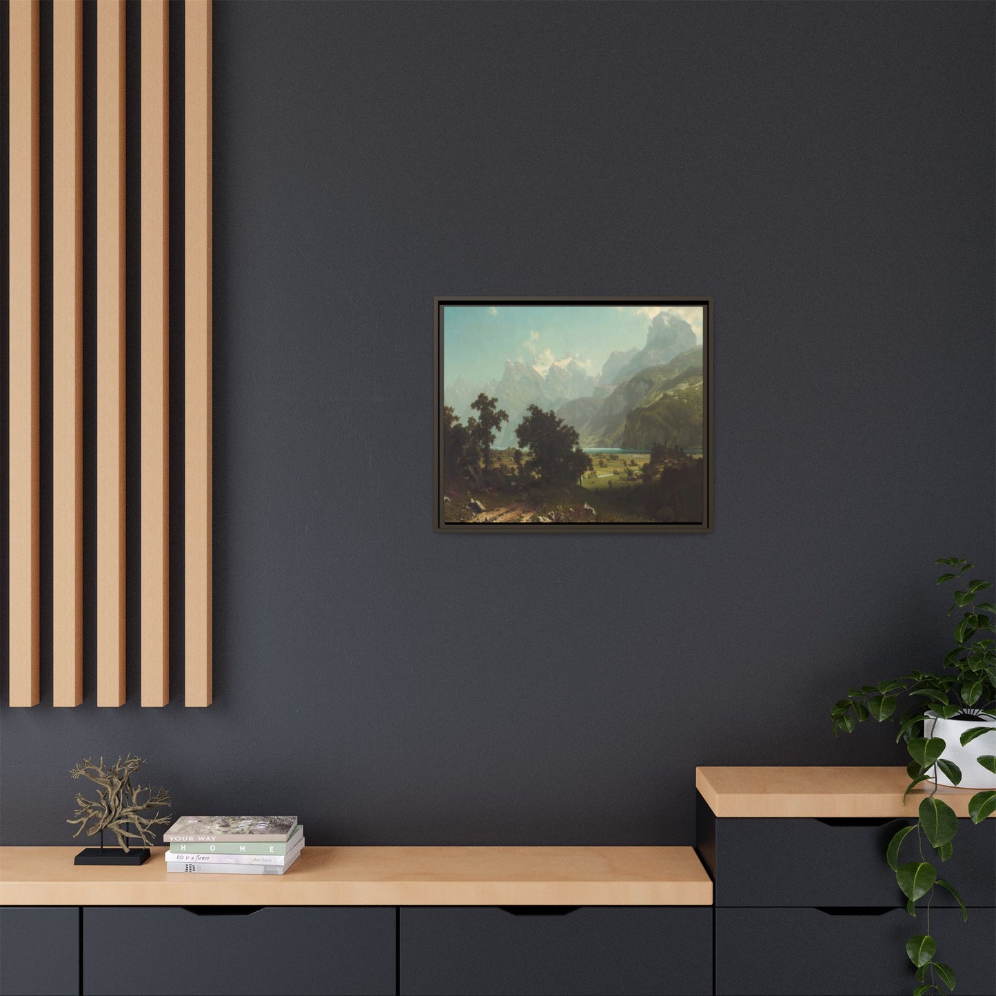 Bierstadt, Albert - Lake Lucerne (1858) - Matte Canvas, Framed
