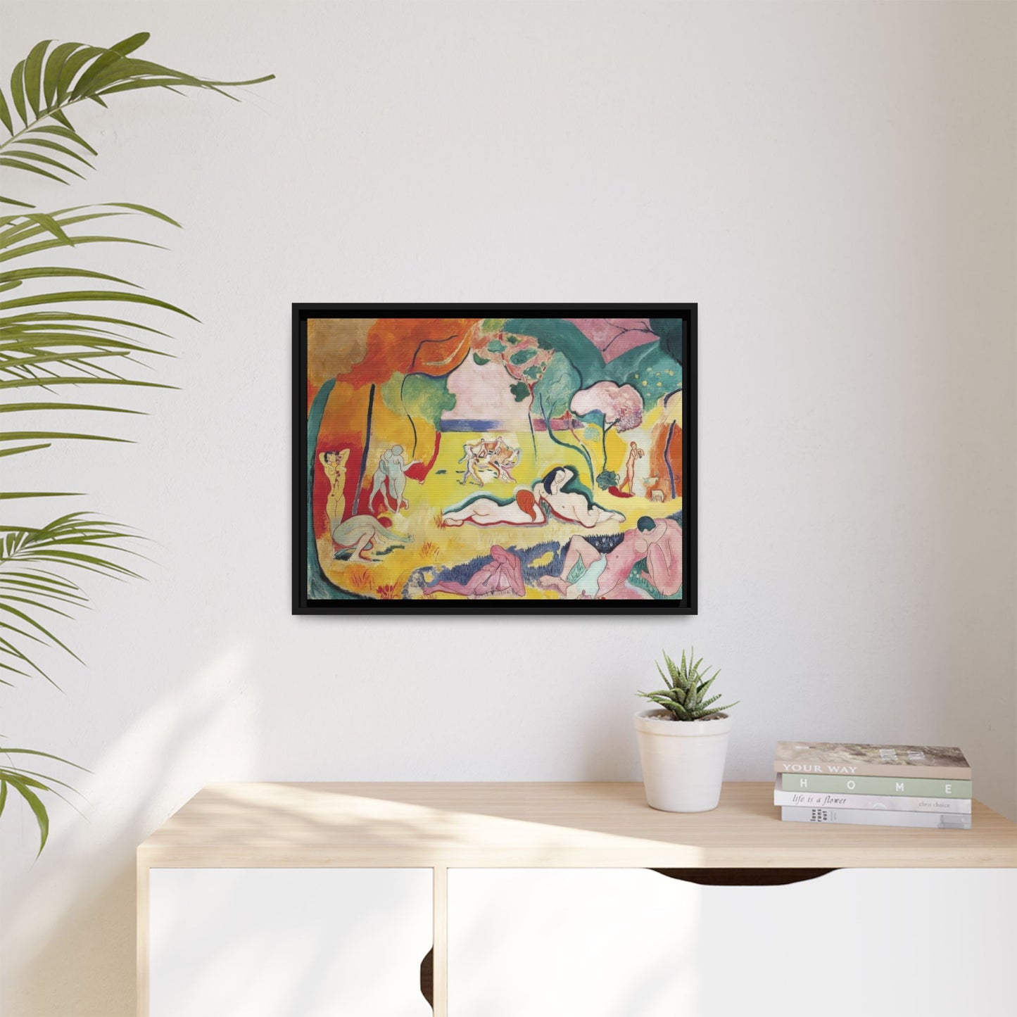 Matisse, Henri - The Joy of Life (1905) - Matte Canvas, Framed