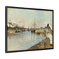 Morisot, Berthe - The Harbor at Lorient (1869) - Matte Canvas, Framed