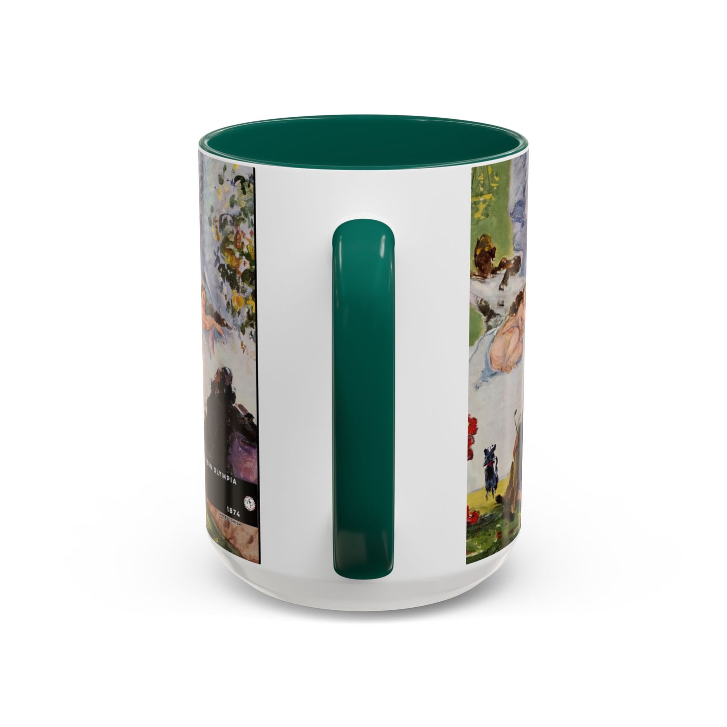 Cézanne, Paul - A Modern Olympia (1874) - Colorful Accent Mugs
