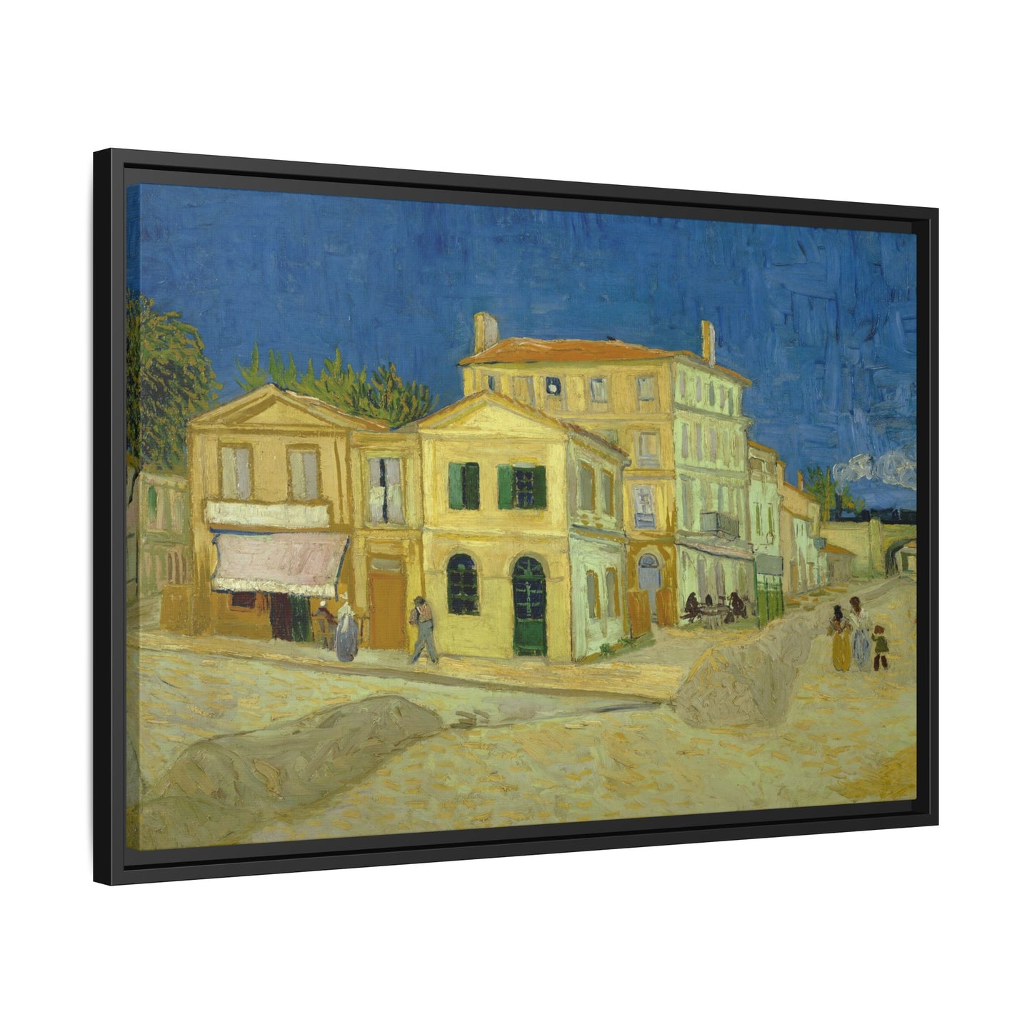 Van Gogh, Vincent - The Yellow House (1888) - Matte Canvas, Framed