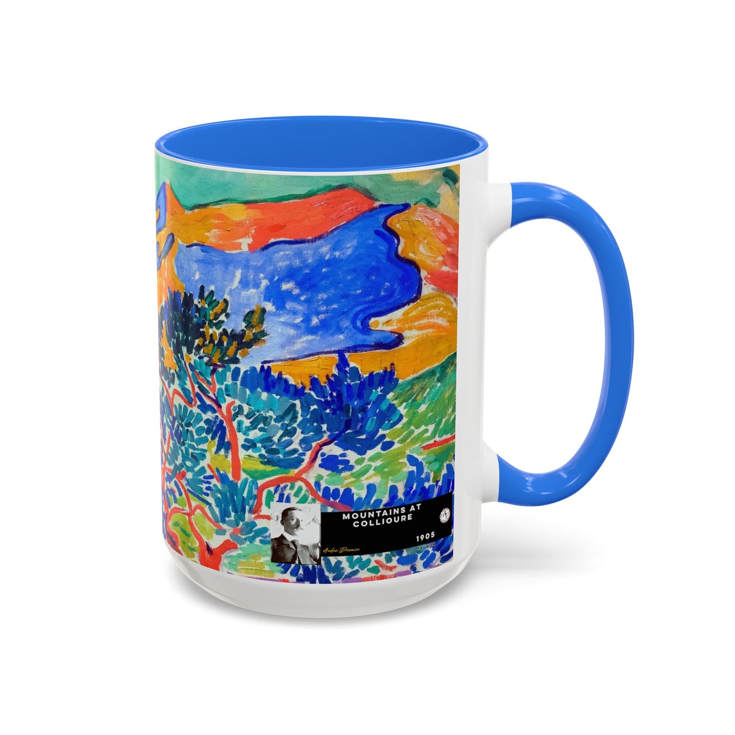 Derain, André - Mountains at Collioure (1905) - Colorful Accent Mugs