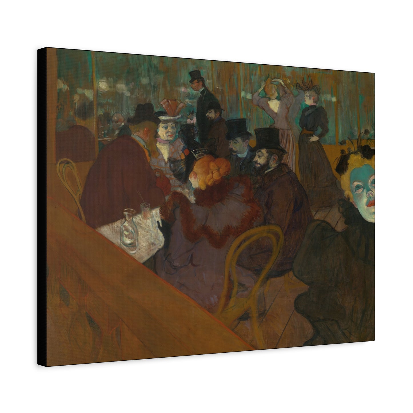 Lautrec, Henri - At the Moulin Rouge (1892) - Canvas Block, unframed