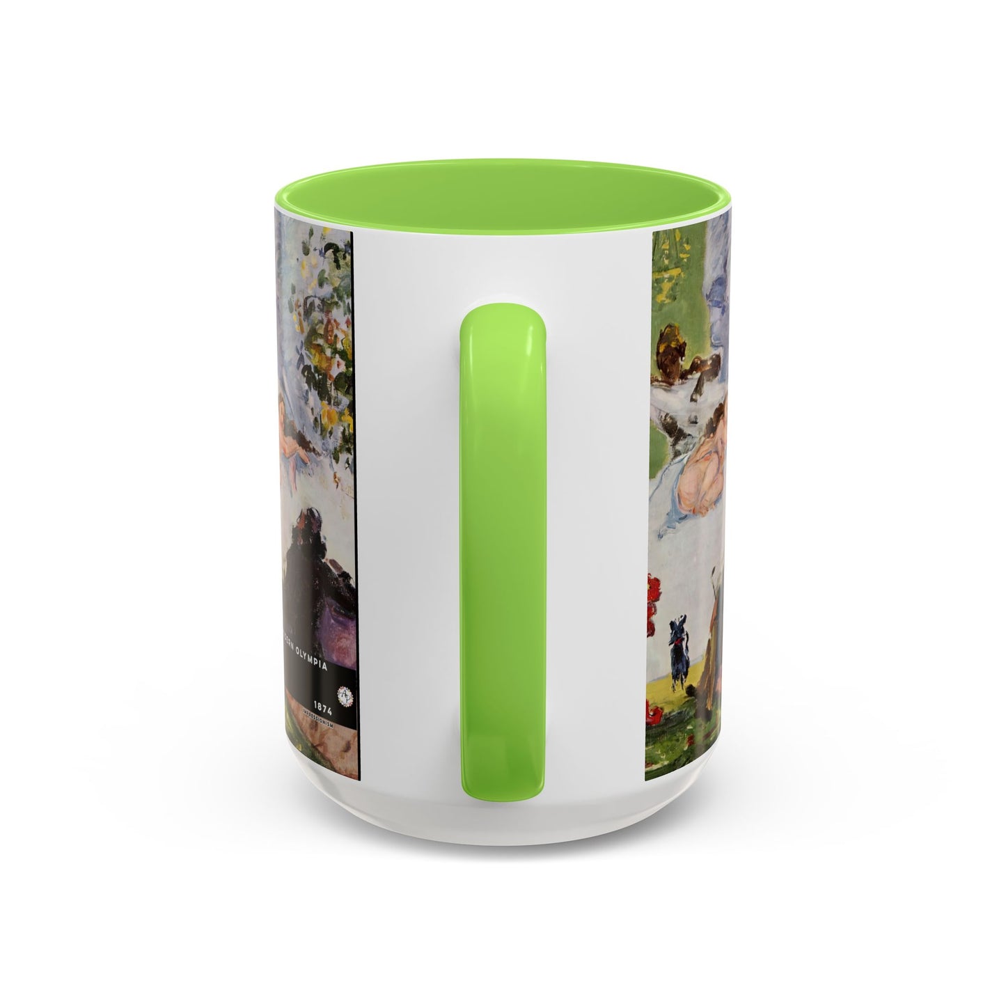Cézanne, Paul - A Modern Olympia (1874) - Colorful Accent Mugs