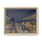 Pissarro, Camille - The Boulevard Montmartre At Night (1897) - Matte Canvas, Framed