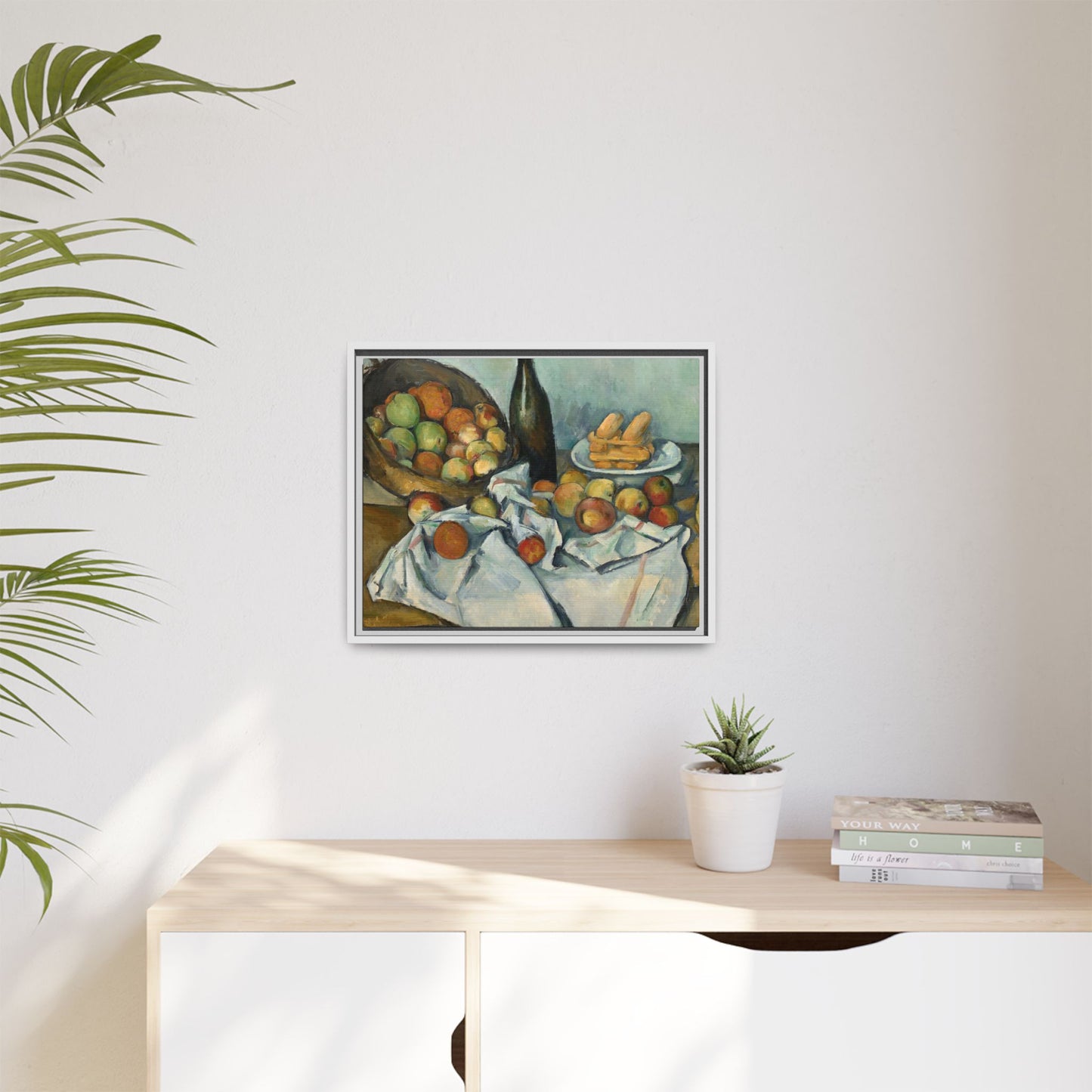 Cézanne, Paul - Basket of Apples (1893) - Matte Canvas, Framed