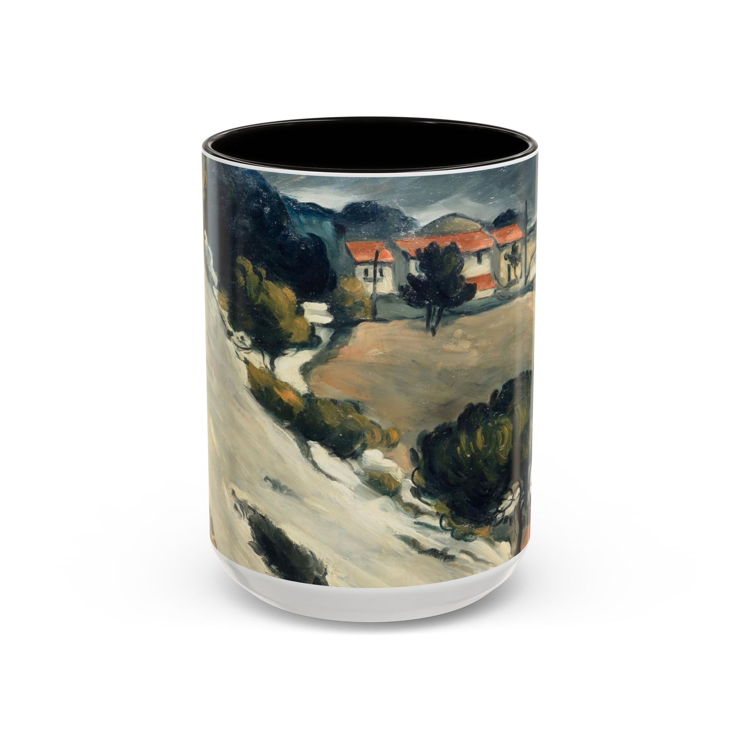 Cézanne, Paul - A Modern Olympia (1874) - Colorful Accent Mugs