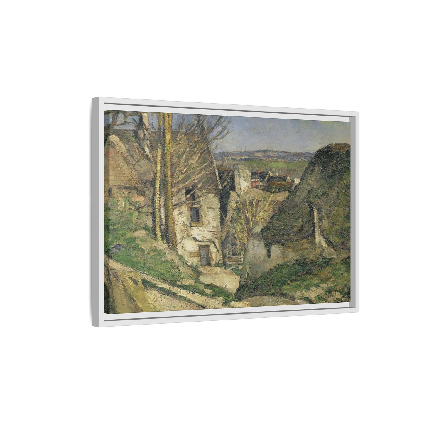 Cézanne, Paul - The House of the Hanged Man, Auvers-sur-Oise (1874) - Matte Canvas, Framed