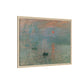 Monet, Claude - Impression, Sunrise (1872) - Matte Canvas, Framed