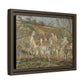 Pissarro, Camille - Red Roofs, Corner of a Village in Winter (1877) - Matte Canvas, Framed