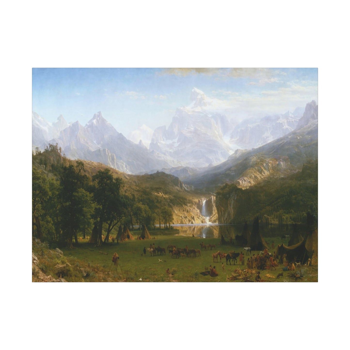 Bierstadt, Albert - The Rocky Mountains, Lander’s Peak (1863) - Canvas Block, unframed
