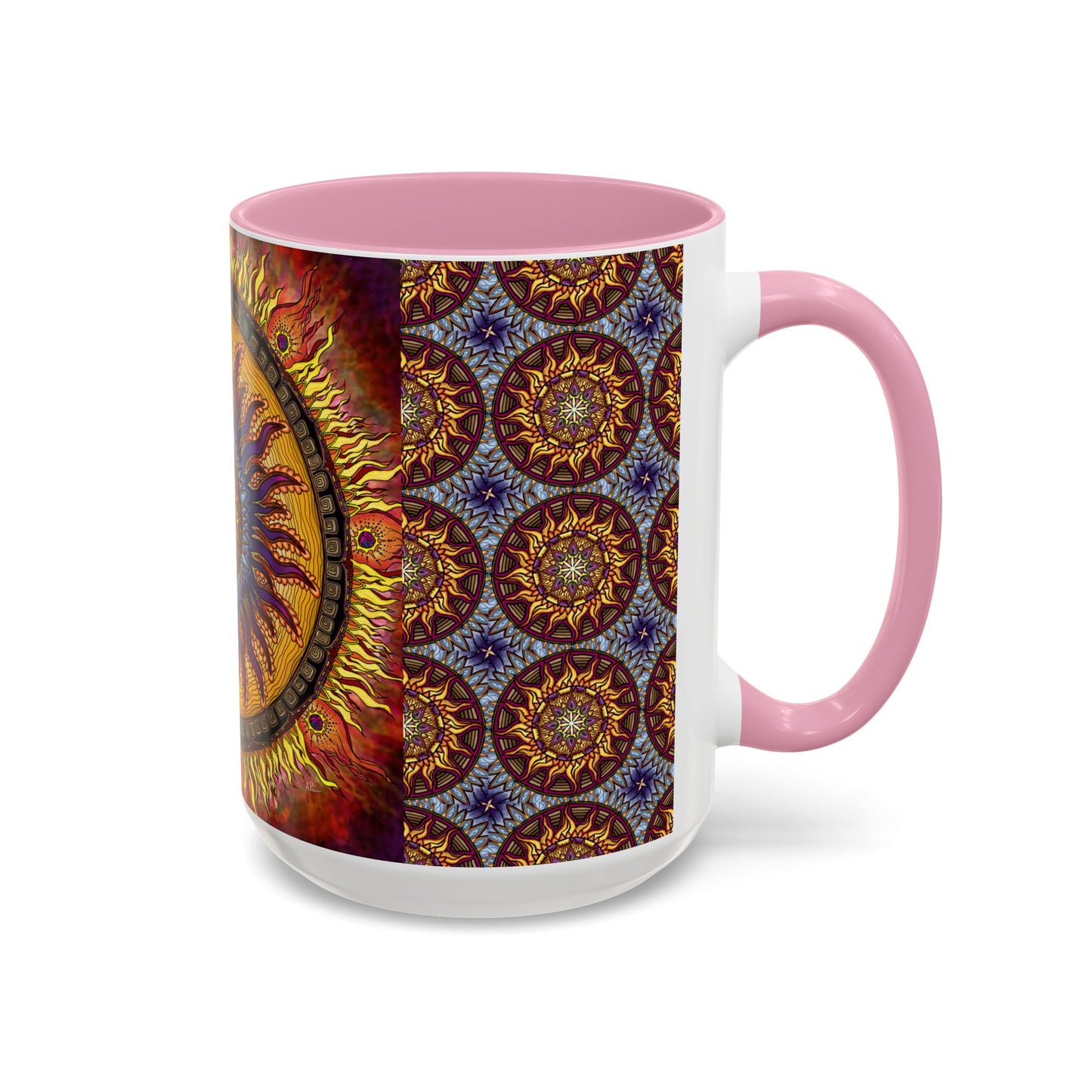 Pacio, Adam - Solar Disc Mandala - Colorful Accent Mugs