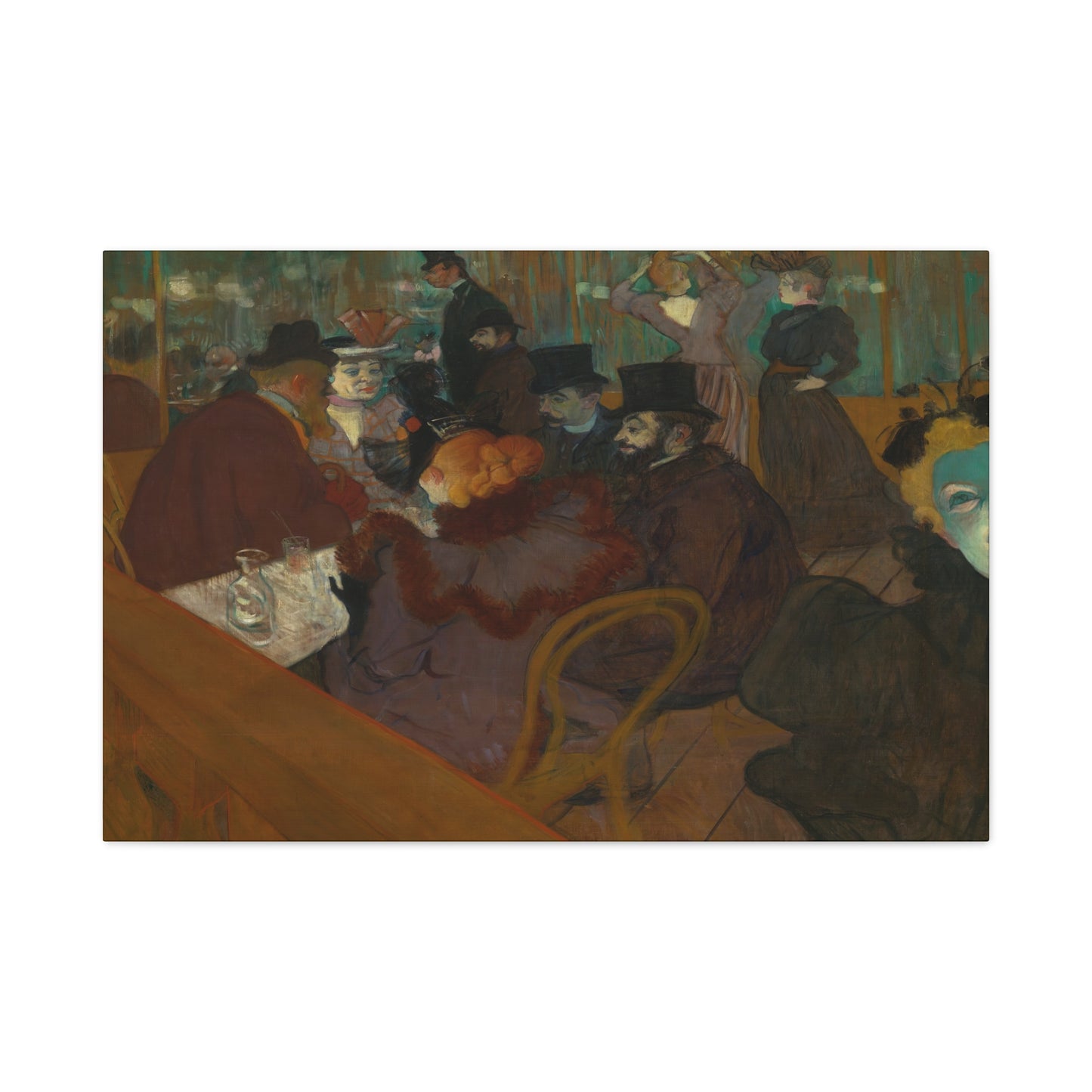 Lautrec, Henri - At the Moulin Rouge (1892) - Canvas Block, unframed