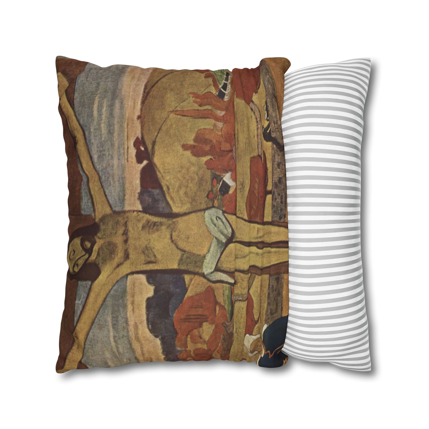 Gauguin, Paul - The Yellow Christ (1889) - Suede Square Pillowcase