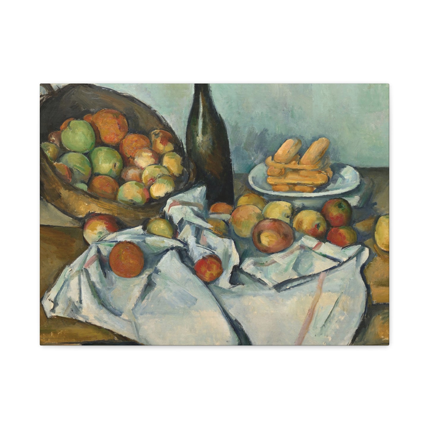 Cézanne, Paul - Basket of Apples (1893) - Canvas Block, unframed