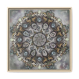 Memento Mori Mandala - Framed Canvas