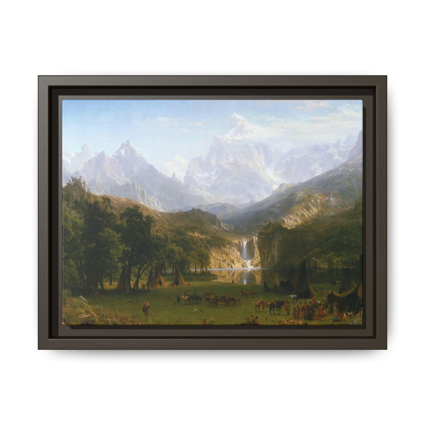 Bierstadt, Albert - The Rocky Mountains, Lander’s Peak (1863) - Matte Canvas, Framed