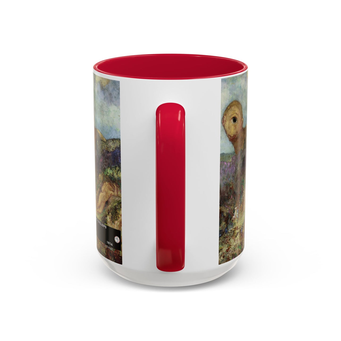 Redon, Odilon - The Cyclops (1914) - Colorful Accent Mugs