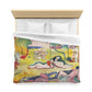 Matisse, Henri - The Joy of Life (1905) - Microfiber Duvet Cover