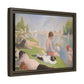 Seurat, Georges - Bathers at Asnières (1884) - Matte Canvas, Framed
