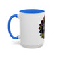 AdamPacio.com - Black Logo - Colorful Accent Mugs