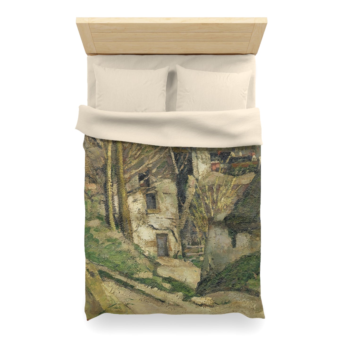 Cézanne, Paul - The House of the Hanged Man, Auvers-sur-Oise (1874) - Microfiber Duvet Cover
