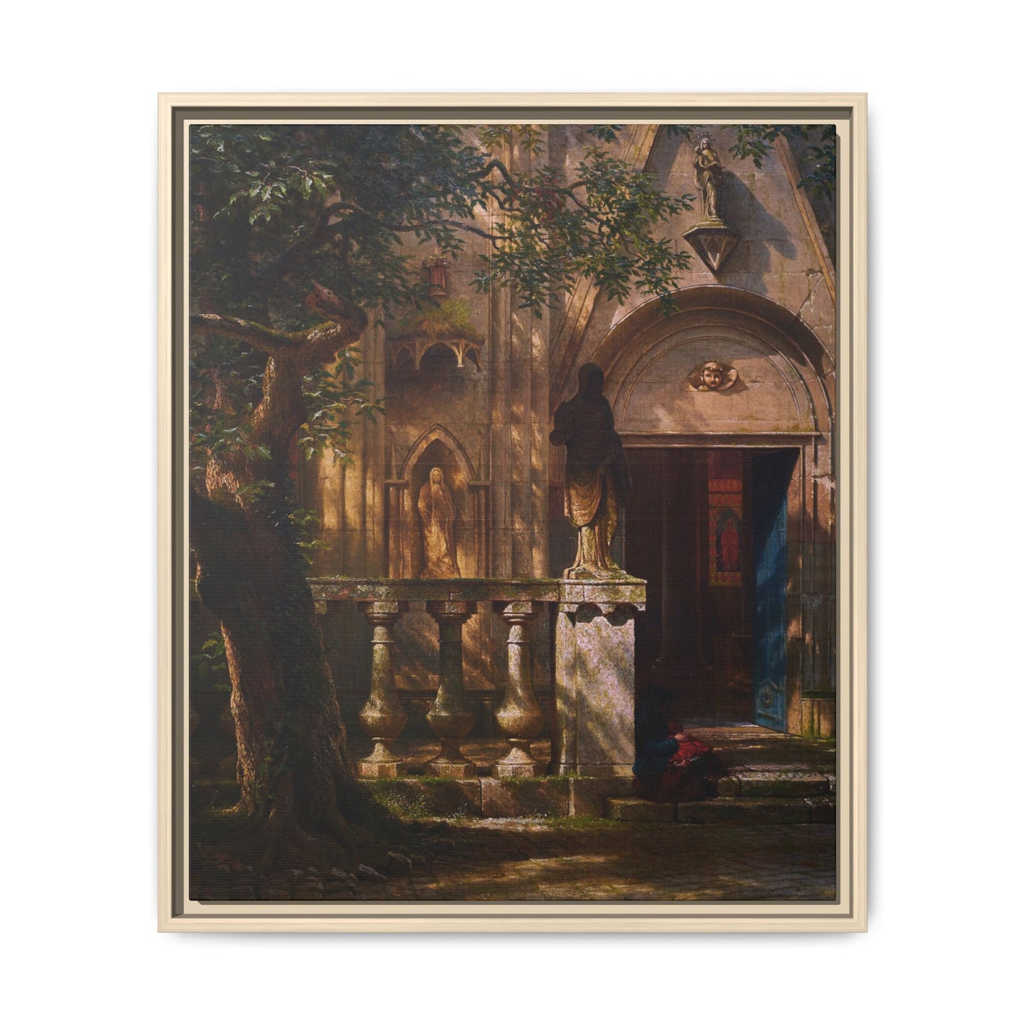 Bierstadt, Albert - Sunlight and Shadow  (1854) - Matte Canvas, Framed