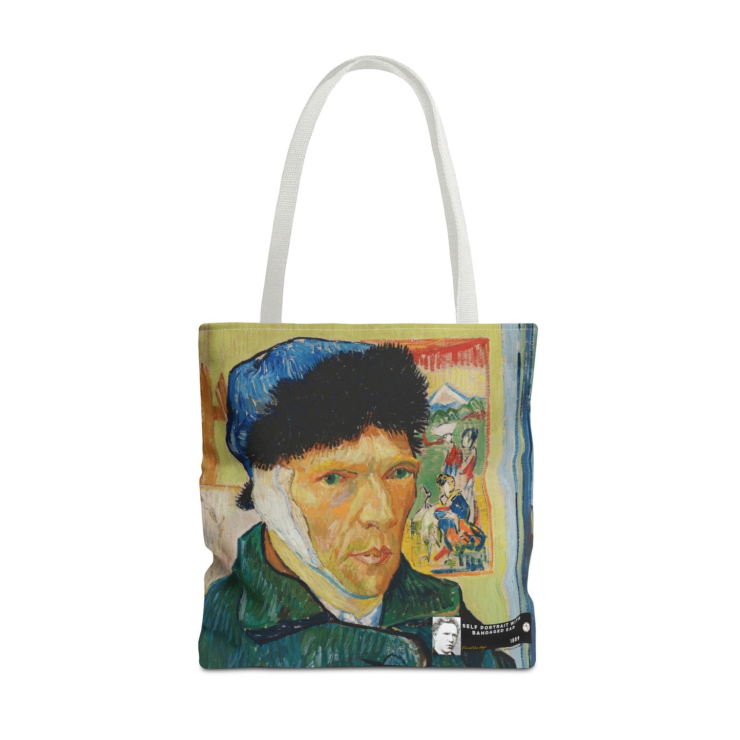 Van Gogh, Vincent - Self Portrait with Bandaged Ear (1889) - Tote Bag