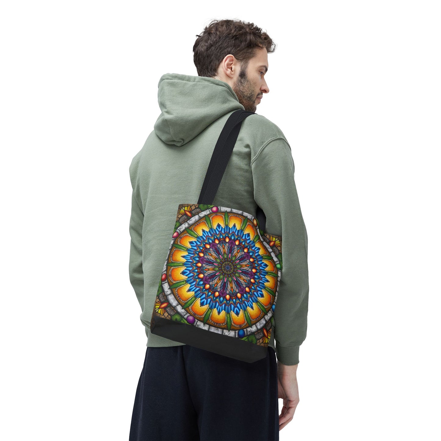 Pacio, Adam - Emerald Arrows Mandala - Tote Bag