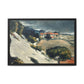 Cézanne, Paul - L’Estaque, Melting Snow (1870) - Matte Canvas, Framed