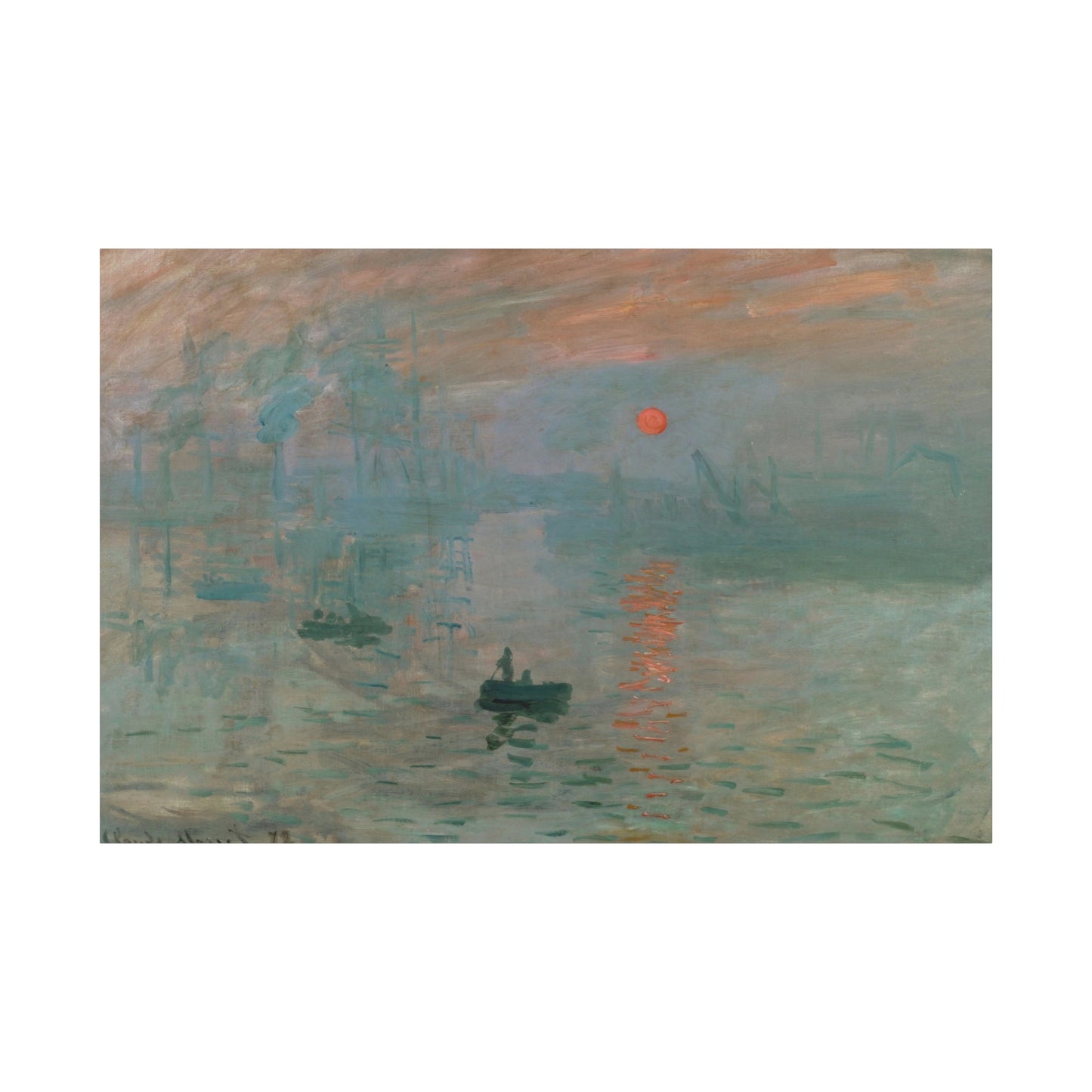 Monet, Claude - Impression, Sunrise (1872) - Canvas Block, unframed