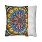 Pacio, Adam - Emerald Arrows Mandala - Suede Square Pillowcase