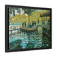Monet, Claude - La Grenouillere (1869) - Matte Canvas, Framed