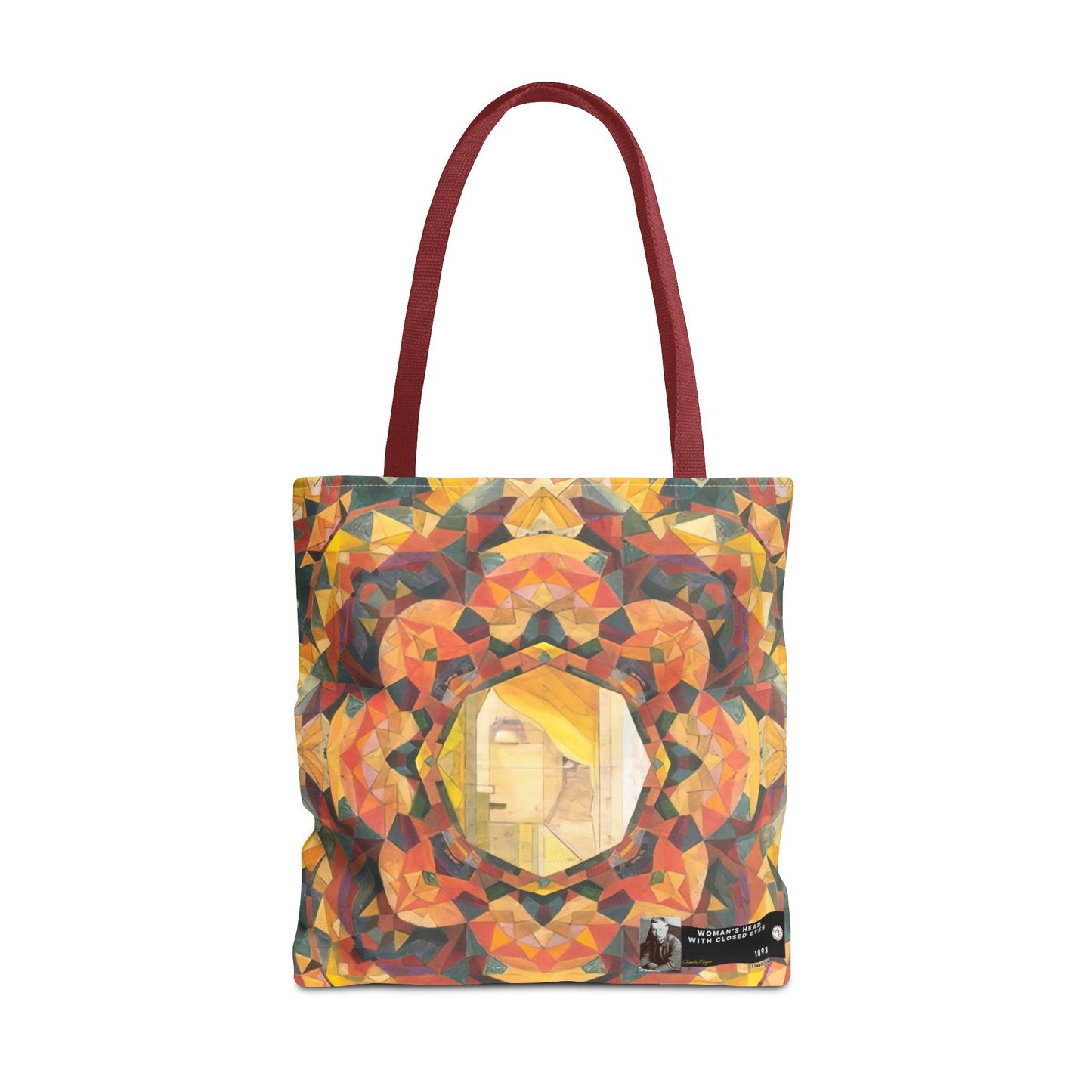 Filiger, Charles - Woman’s Head with Closed Eyes (1893) - Tote Bag
