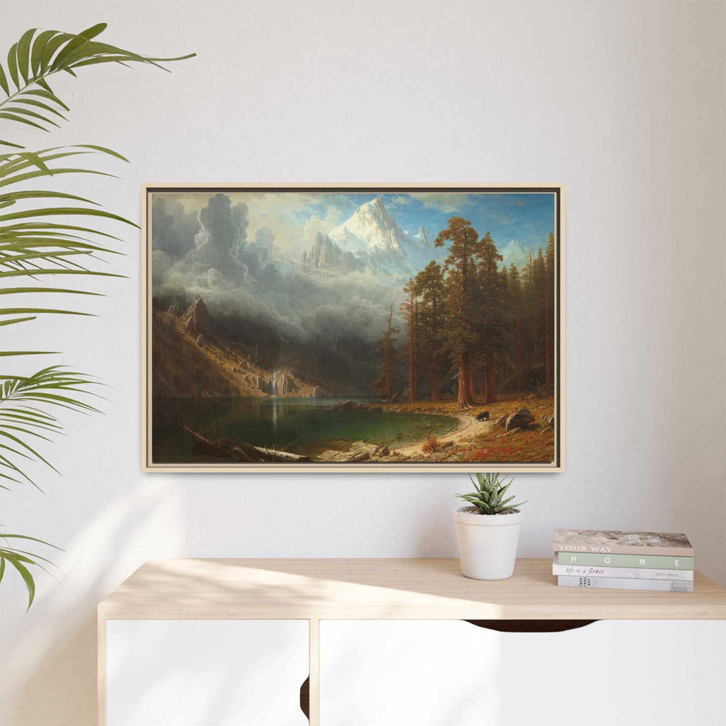 Bierstadt, Albert - Mount Corcoran (1877) - Matte Canvas, Framed