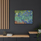 Van Gogh, Vincent - Irises (1889) - Matte Canvas, Framed