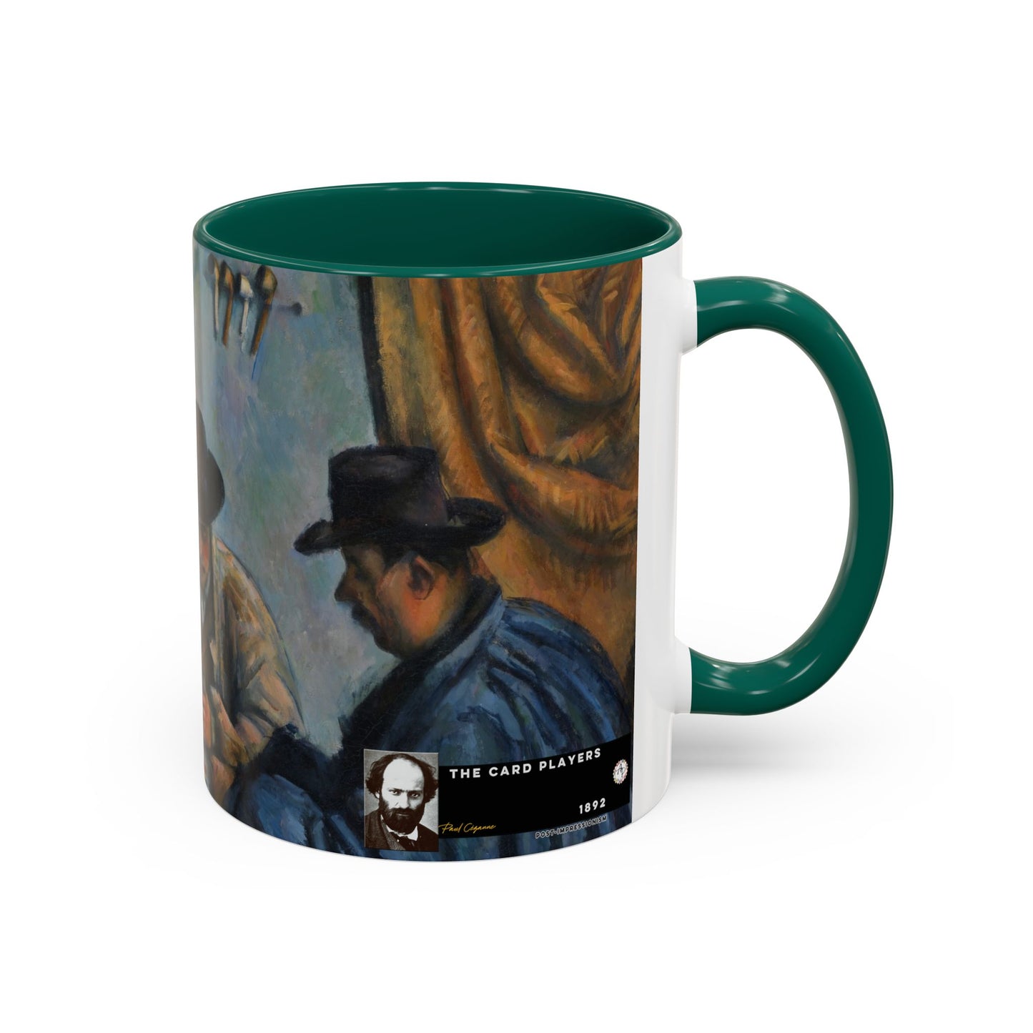 Cézanne, Paul - The Card Players (1892) - Colorful Accent Mugs