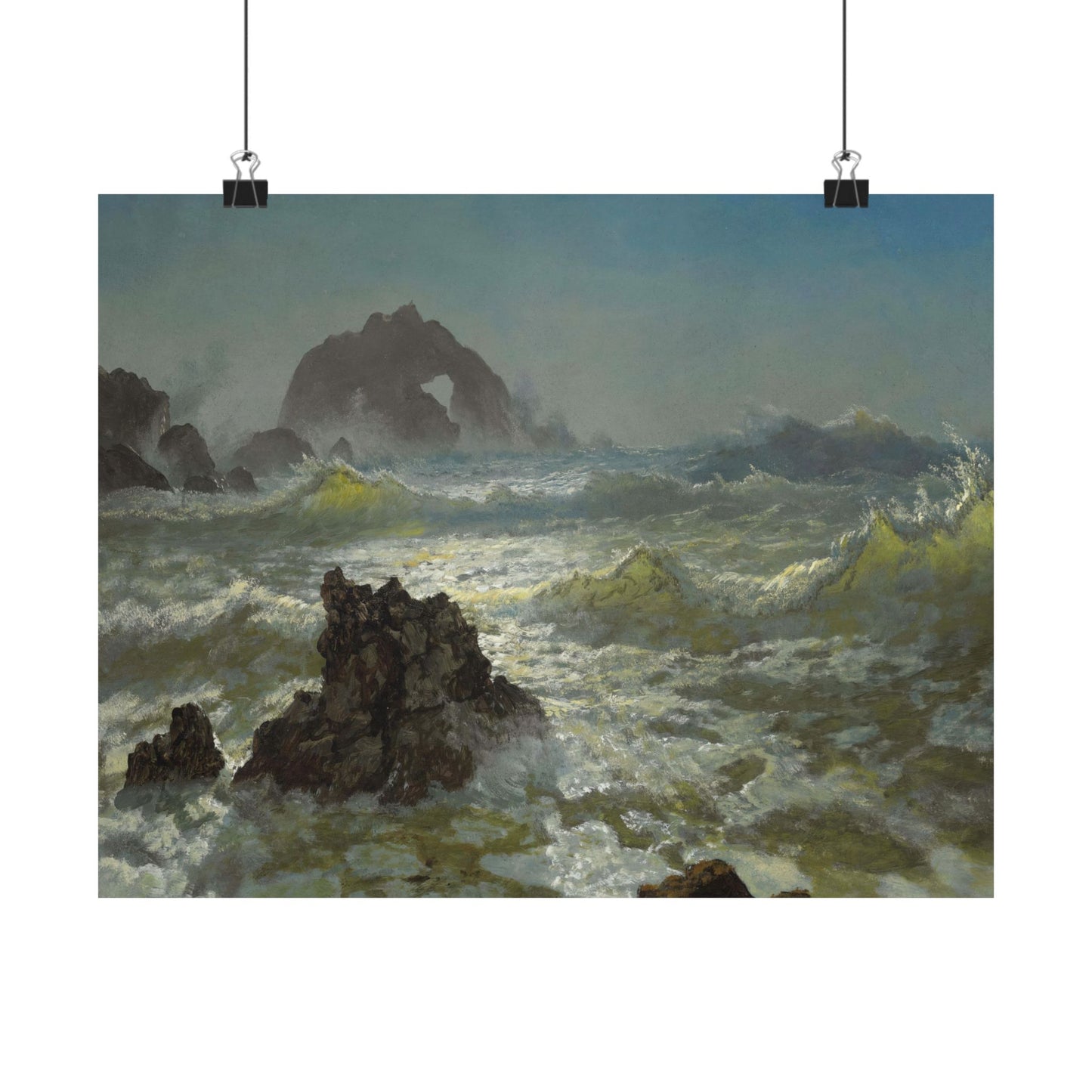 Bierstadt, Albert - Seal Rock (1872) - Satin Posters