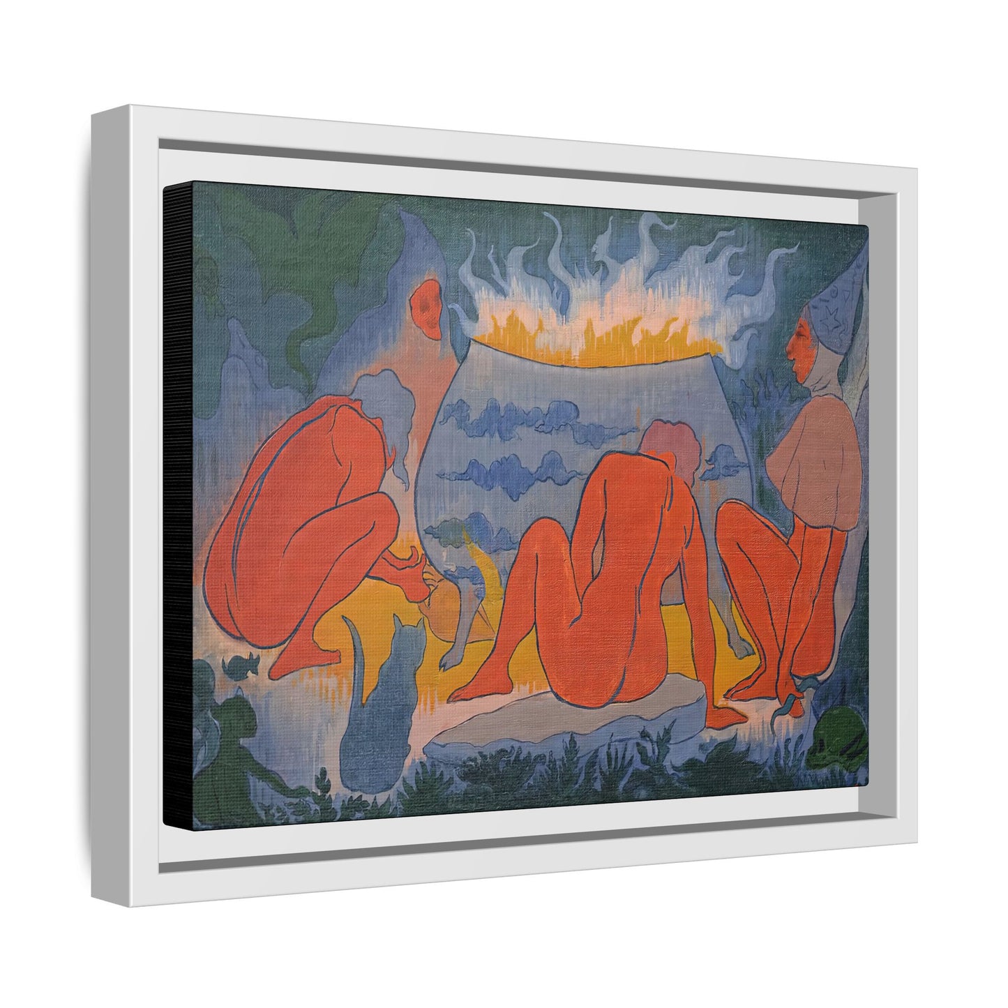 Ranson, Paul - Witches Around the Fire (1891) - Matte Canvas, Framed