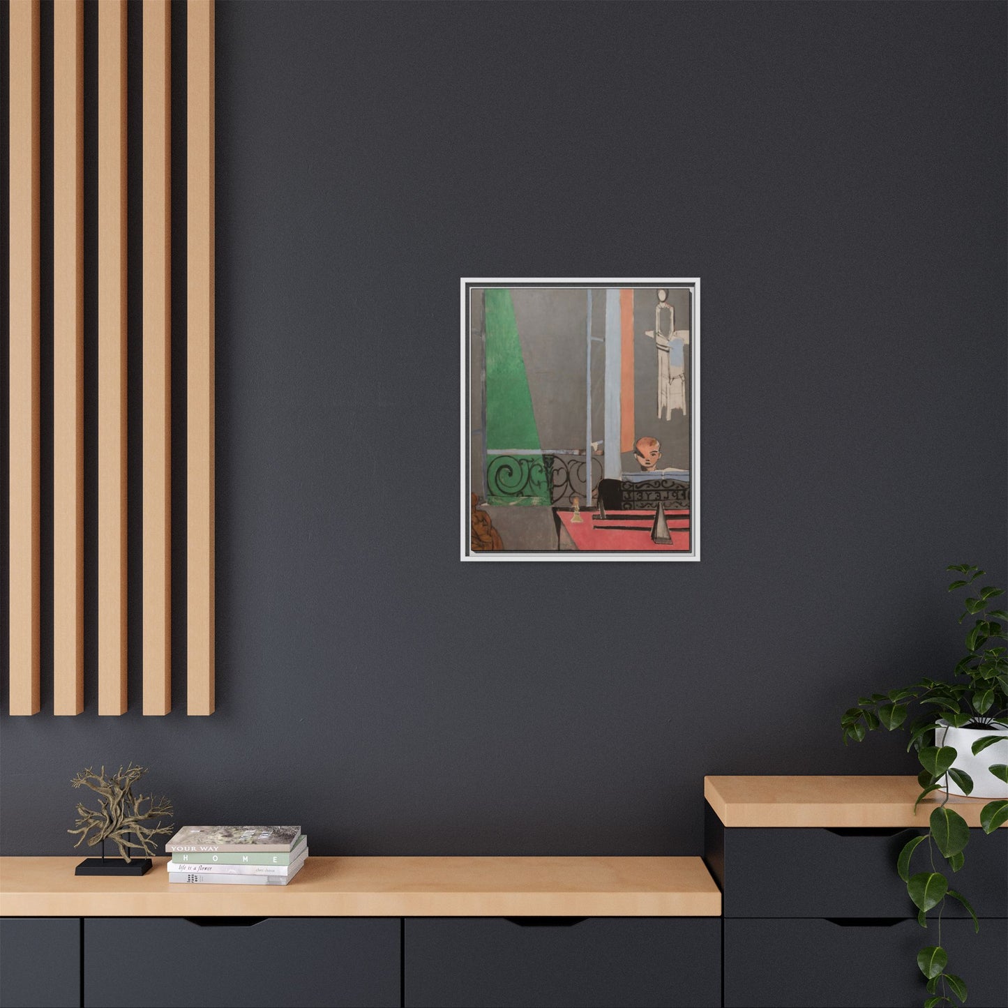 Matisse, Henri - Piano Lesson (1916) - Matte Canvas, Framed