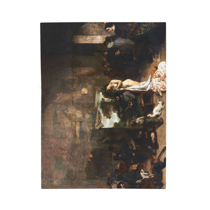 Courbet, Gustave - The Painter’s Studio (1855) - Velveteen Plush Blanket