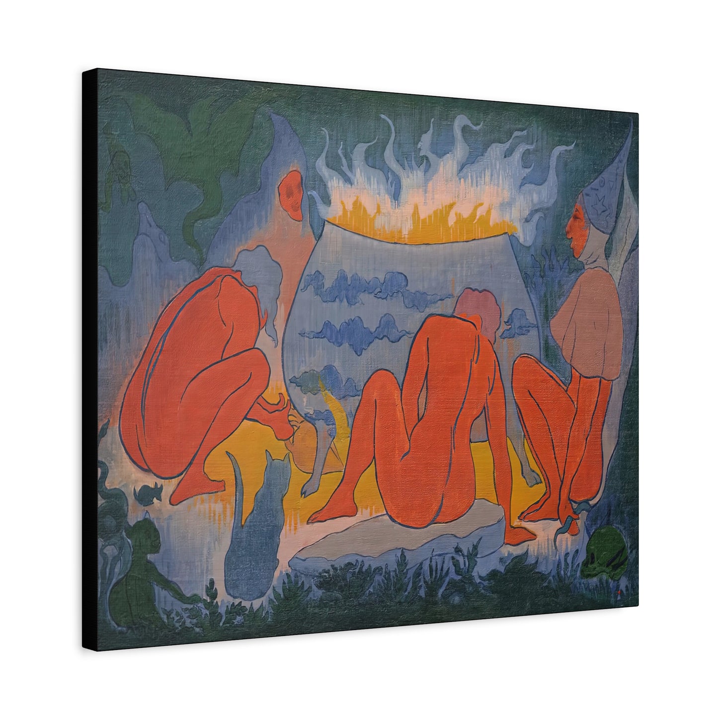 Ranson, Paul - Witches Around the Fire (1891) - Canvas Block, unframed