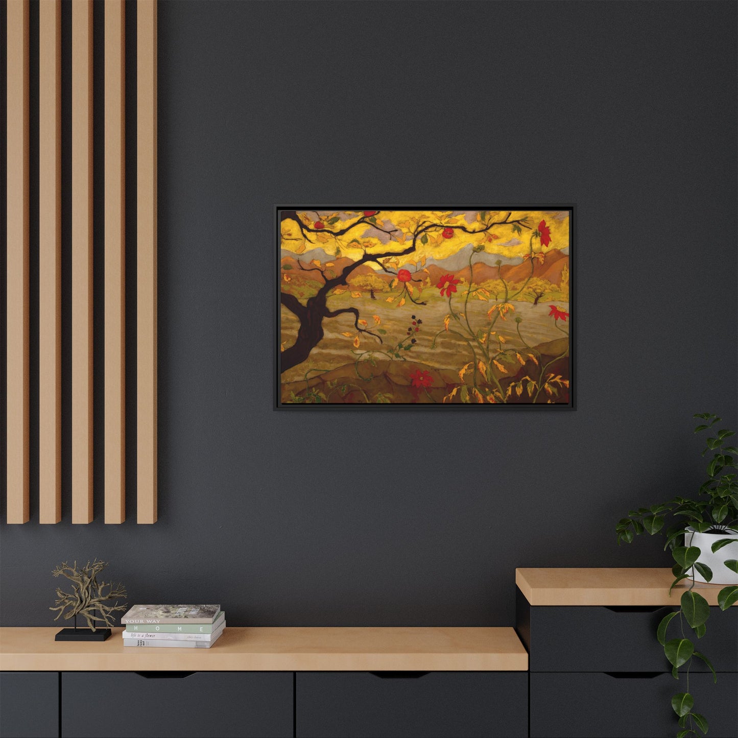 Ranson, Paul - Apple Tree with Red Fruit (1902) - Matte Canvas, Framed
