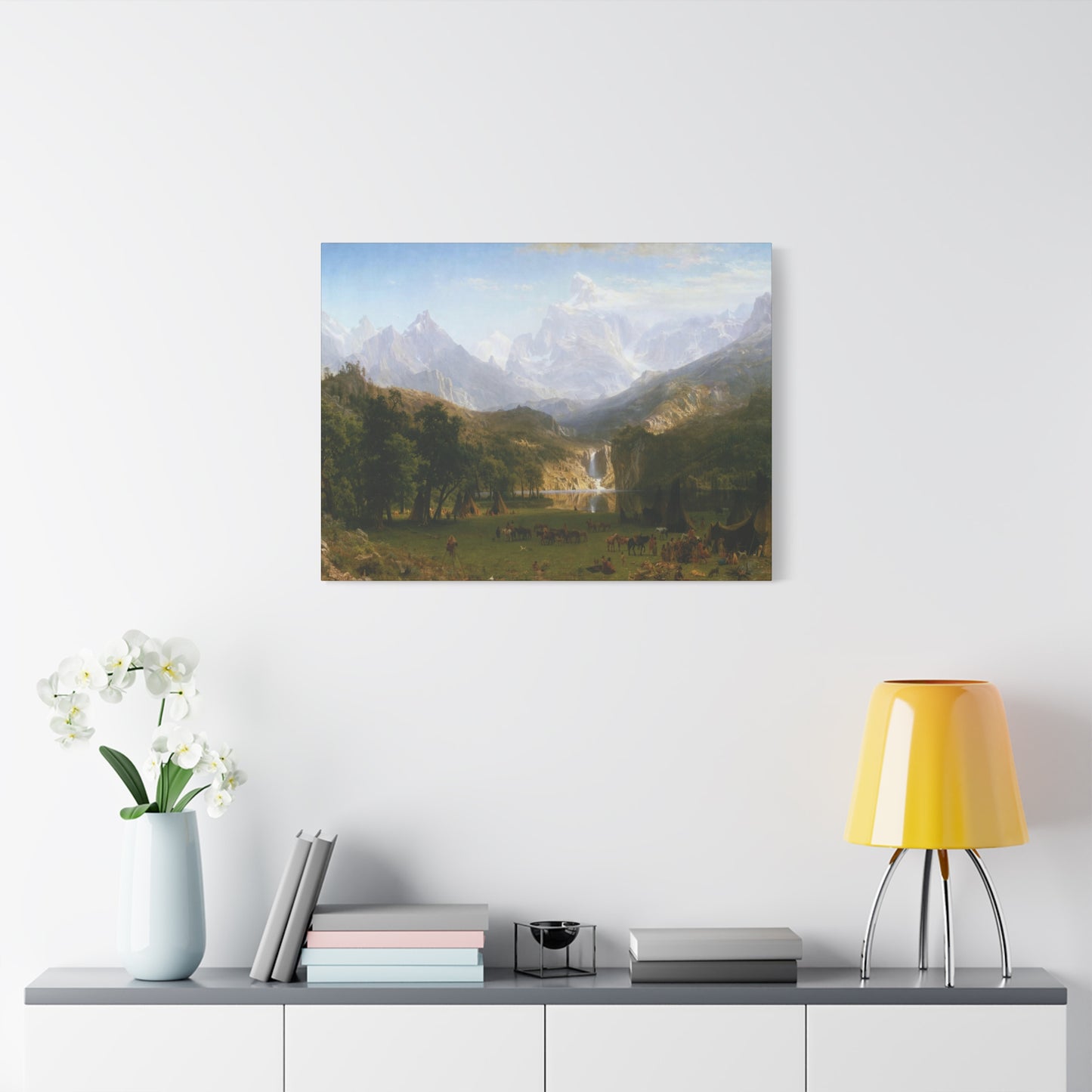 Bierstadt, Albert - The Rocky Mountains, Lander’s Peak (1863) - Canvas Block, unframed