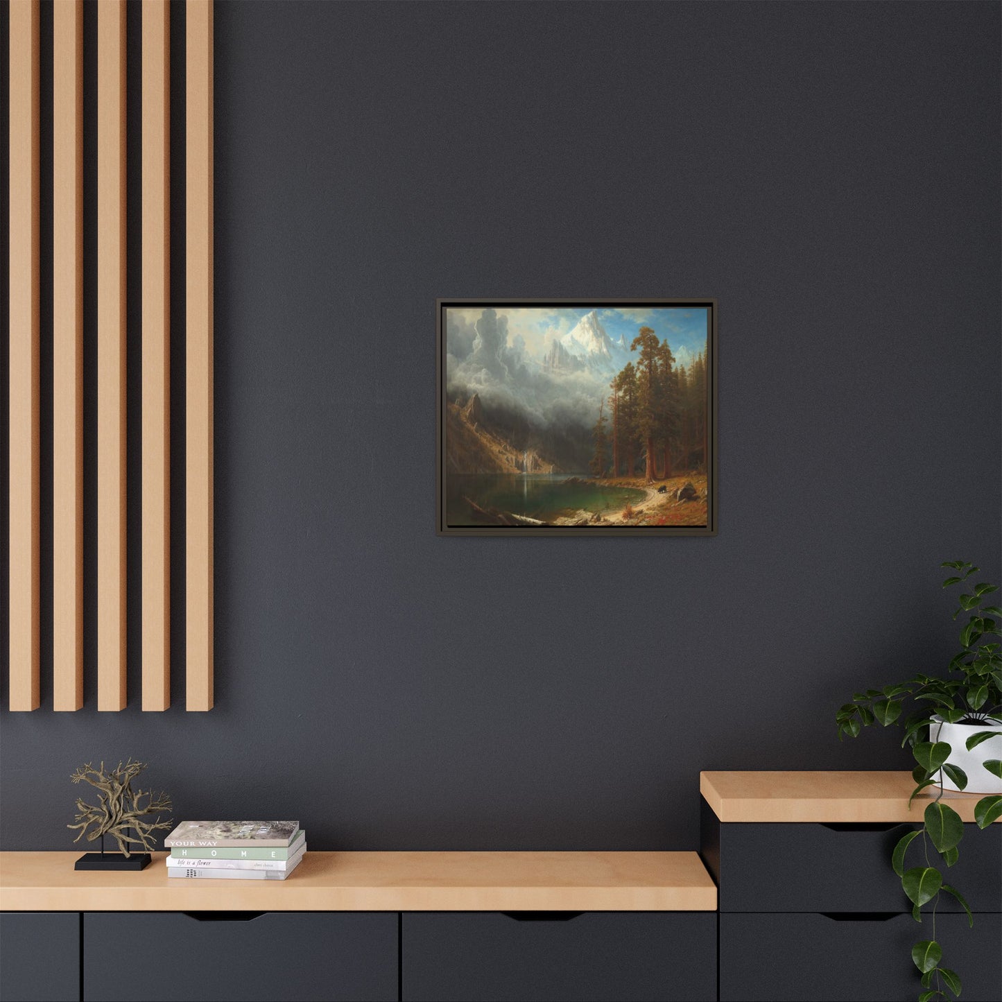 Bierstadt, Albert - Mount Corcoran (1877) - Matte Canvas, Framed