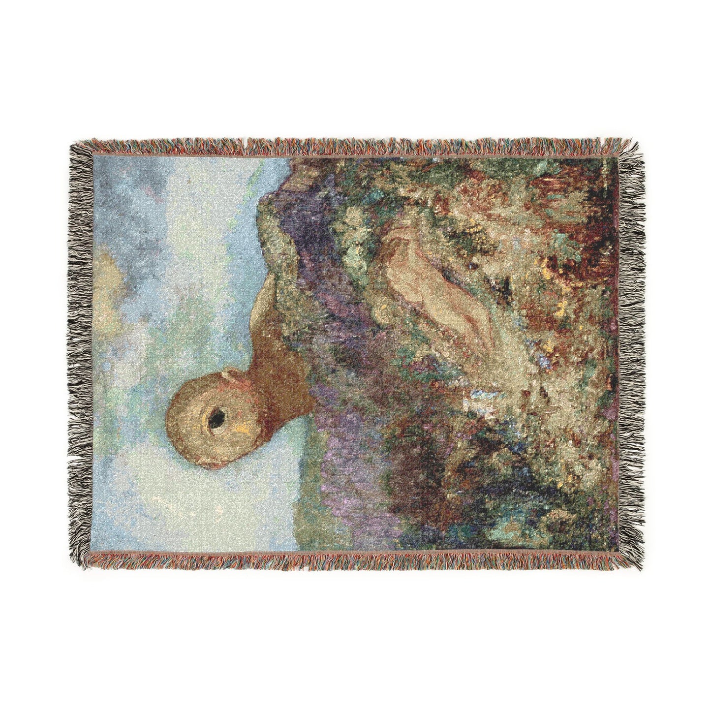 Redon, Odilon - The Cyclops (1914) - Woven Blanket