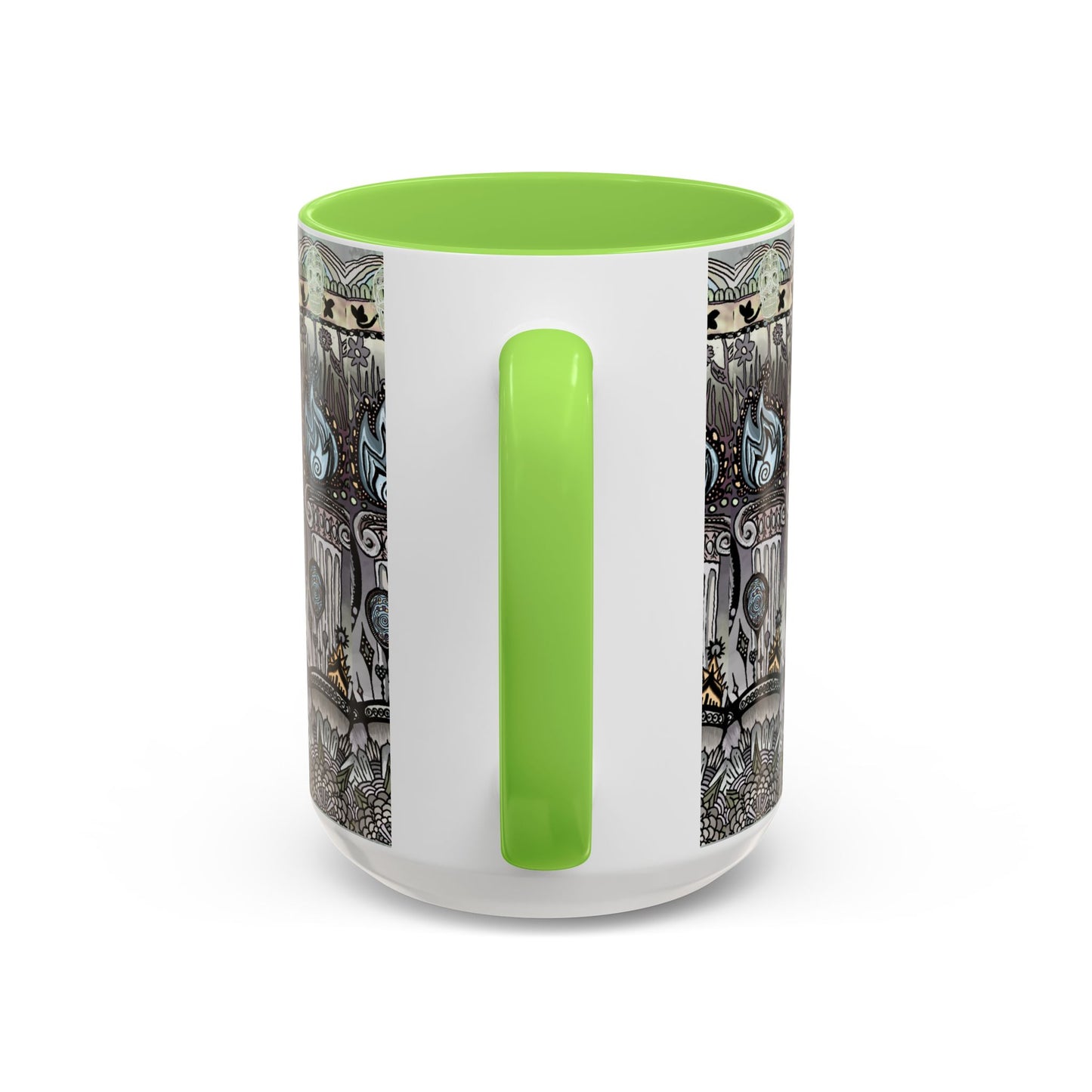 Pacio, Adam - Memento Mori Mandala - Colorful Accent Mugs