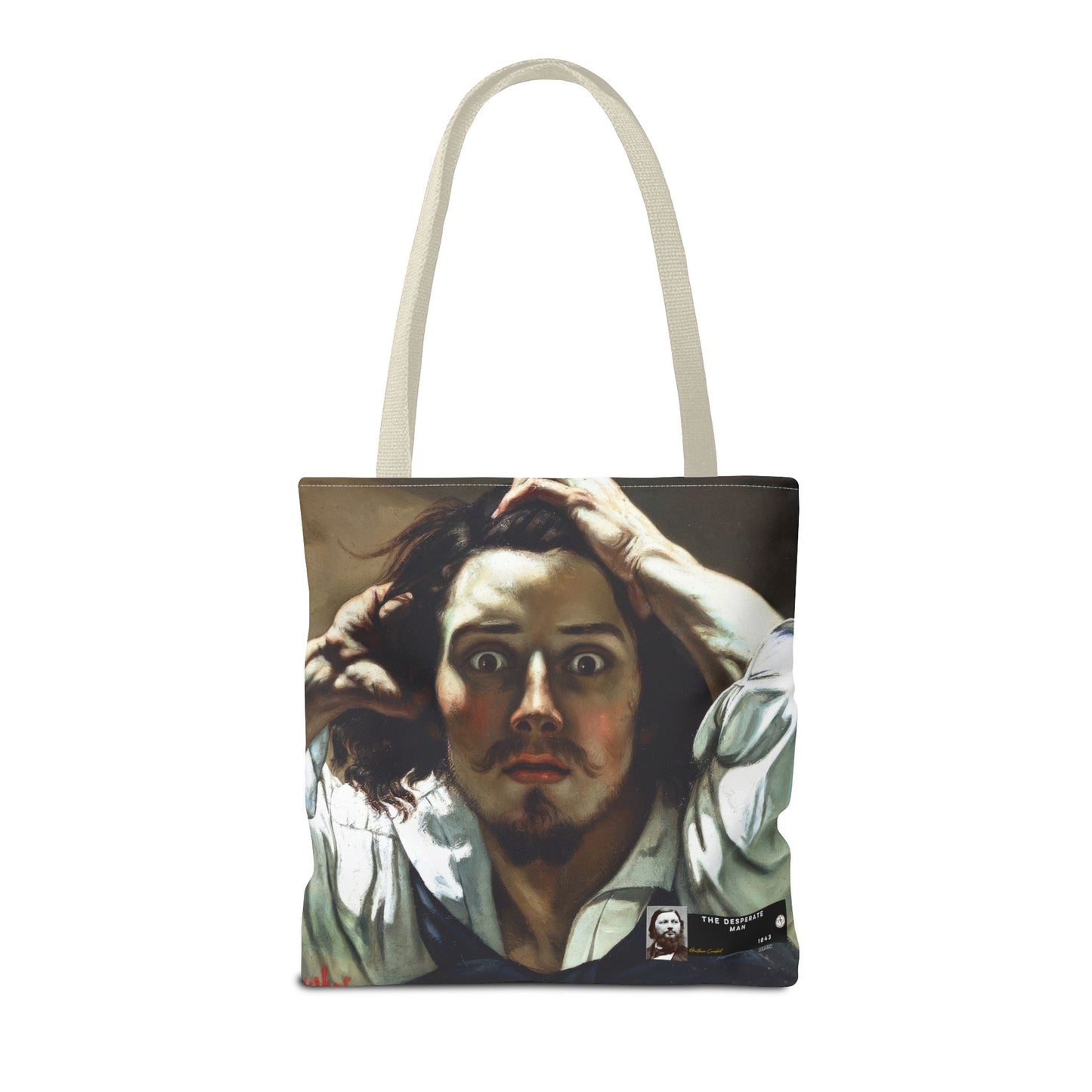Courbet, Gustave - The Desperate Man (1843) - Tote Bag