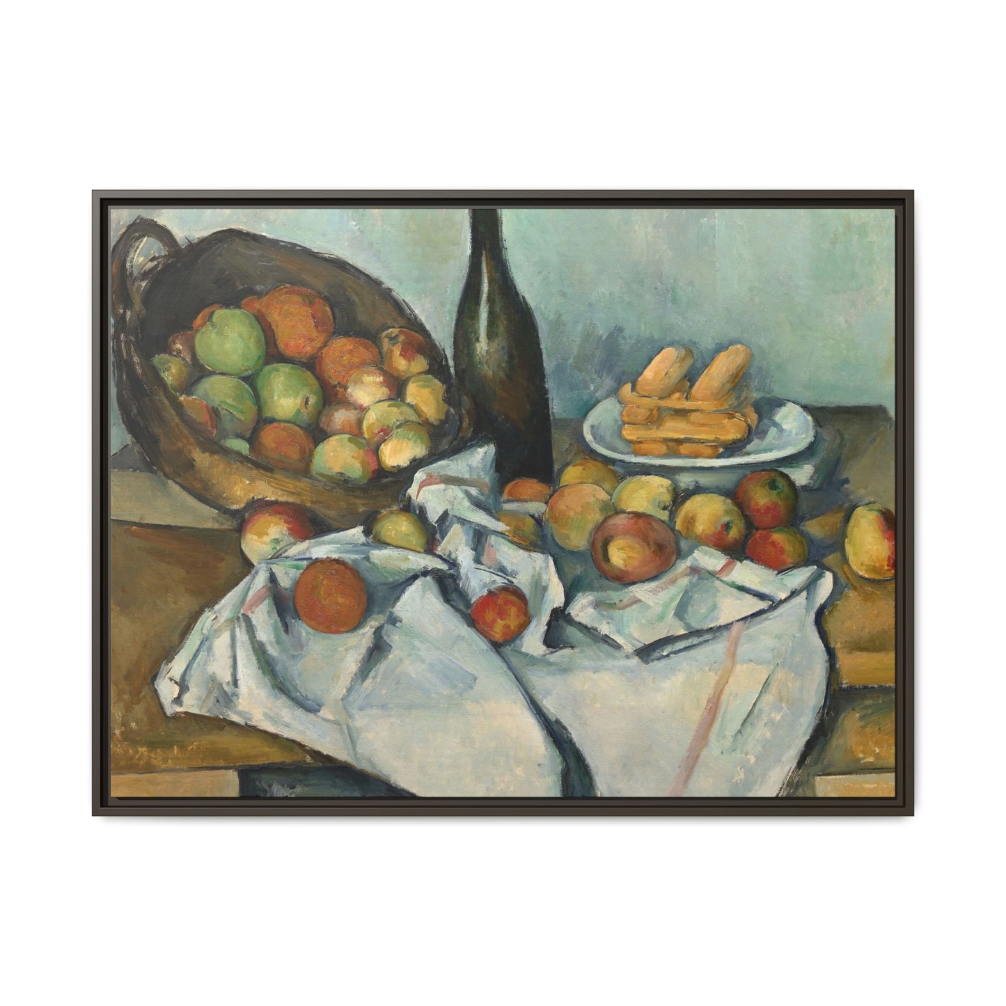 Cézanne, Paul - Basket of Apples (1893) - Matte Canvas, Framed